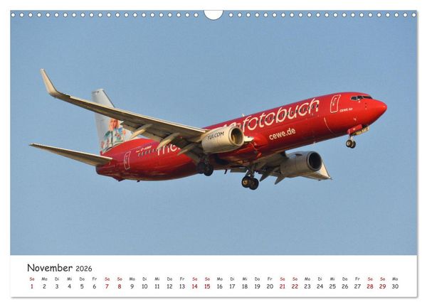 Produktbild: Flugzeuge auf Europas Flugh&auml;fen (Wandkalender 2026 DIN A3 quer), CALVENDO Monatskalender