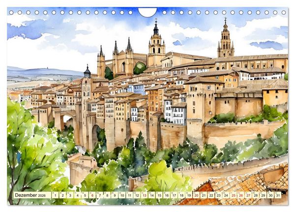 Produktbild: Faszination Spanien (Wandkalender 2026 DIN A4 quer), CALVENDO Monatskalender