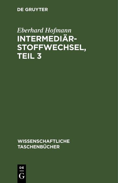 Produktbild: Intermedi&auml;rstoffwechsel, Teil 3