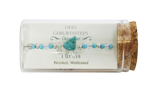 Produktbild: "Dezember" Geburtsstein Armband im Gl&auml;schen