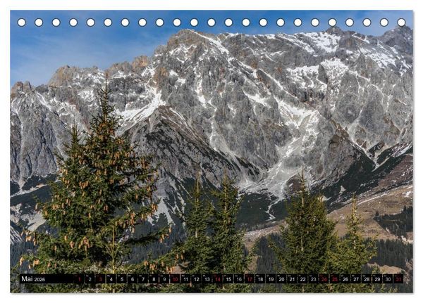 Produktbild: HOCHK&Ouml;NIG - Gipfel der Salzburger Alpen (Tischkalender 2026 DIN A5 quer), CALVENDO Monatskalender