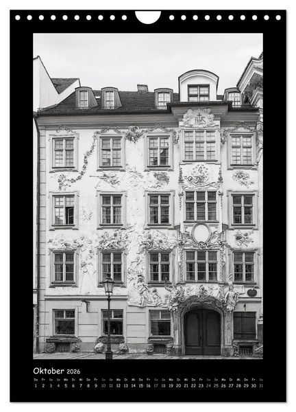 Produktbild: Liebenswertes M&uuml;nchen 2026 - Stilisierte Fotografien in schwarzwei&szlig; (Wandkalender 2026 DIN A4 hoch), CALVENDO Monatskalender