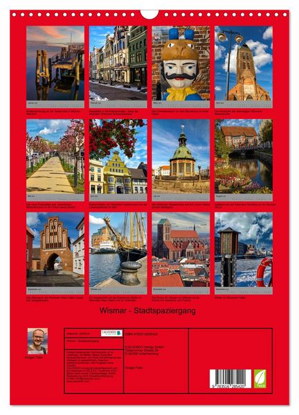 Produktbild: Wismar - Stadtspaziergang (Wandkalender 2026 DIN A3 hoch), CALVENDO Monatskalender