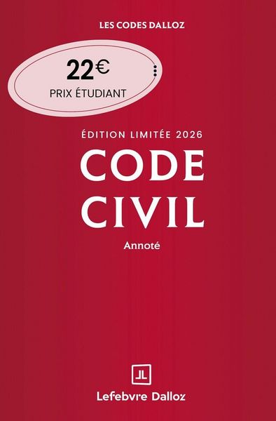 Produktbild: Code Civil : Annote (Edition 2026)