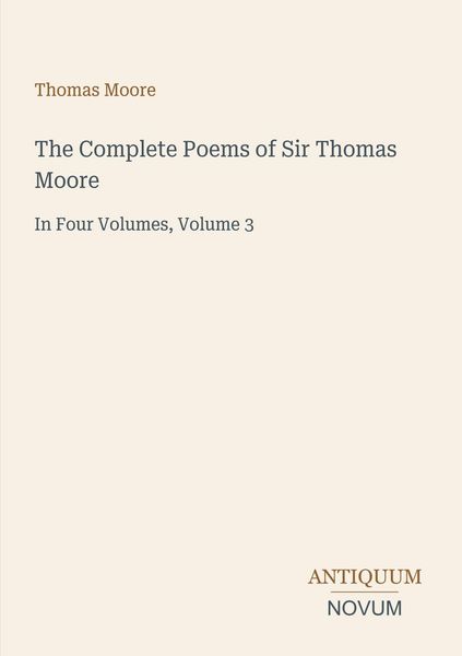 Produktbild: The Complete Poems of Sir Thomas Moore
