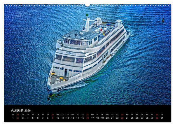 Produktbild: Bodensee-Schiffe und Boote (hochwertiger Premium Wandkalender 2026 DIN A2 quer), Kunstdruck in Hochglanz