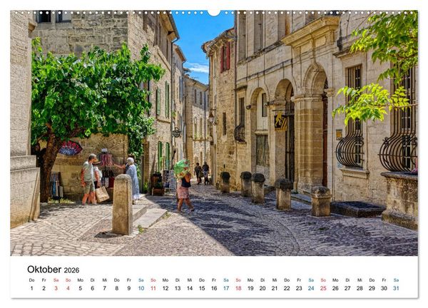 Produktbild: Uz&eacute;s - Charmante Kleinstadt im Gard (Wandkalender 2026 DIN A2 quer), CALVENDO Monatskalender
