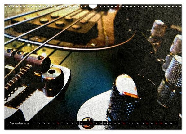 Produktbild: GUITARS Vintage Style (Wall Calendar 2026 DIN A3 landscape), CALVENDO 12 Month Wall Calendar