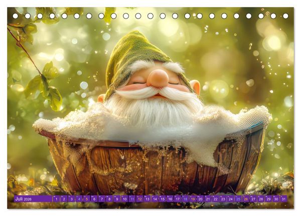 Produktbild: Zwergenland - Kinderkalender (Tischkalender 2026 DIN A5 quer), CALVENDO Monatskalender