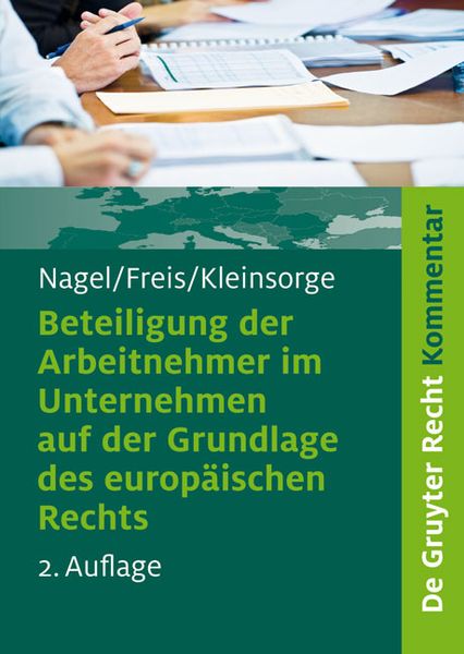 Produktbild: Beteiligung der Arbeitnehmer im Unternehmen auf der Grundlage des europ&auml;ischen Rechts