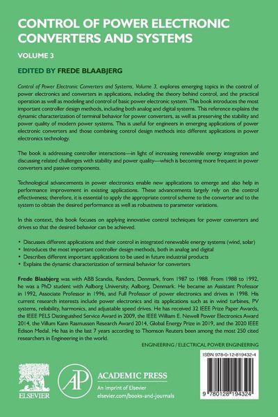 Produktbild: Control of Power Electronic Converters and Systems