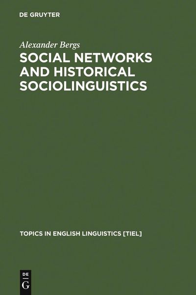 Produktbild: Social Networks and Historical Sociolinguistics