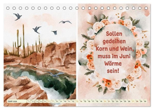 Produktbild: Regeln f&uuml;r das Wetter (Tischkalender 2026 DIN A5 quer), CALVENDO Monatskalender