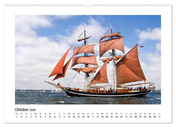 Produktbild: Traditionsschiffe auf der Ostsee (Wandkalender 2026 DIN A2 quer), CALVENDO Monatskalender