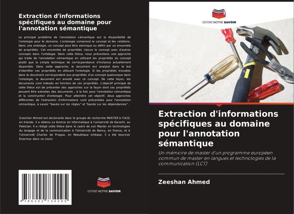 Produktbild: Extraction d'informations sp&eacute;cifiques au domaine pour l'annotation s&eacute;mantique