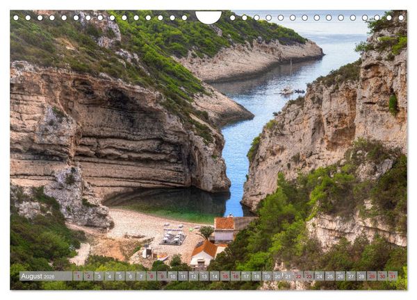 Produktbild: Vis Island Croatia - English Heritage in the Adriatic (Wall Calendar 2026 DIN A4 landscape), CALVENDO 12 Month Wall Calendar