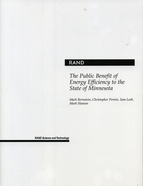 Produktbild: The Public Benefit of Energy Efficiency for Minnesota