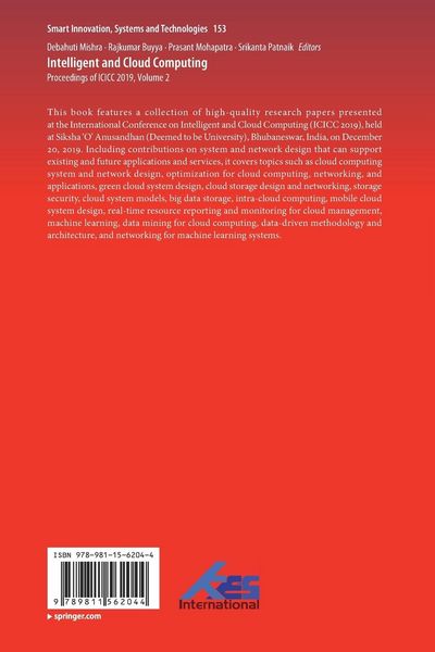 Produktbild: Intelligent and Cloud Computing