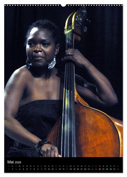 Produktbild: Jazz Frauen 2026 (Wandkalender 2026 DIN A2 hoch), CALVENDO Monatskalender