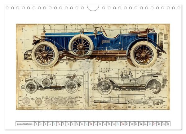 Produktbild: Fantastische Oldtimer (Wandkalender 2026 DIN A4 quer), CALVENDO Monatskalender