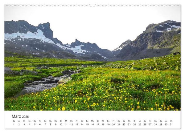 Produktbild: Die sch&ouml;nsten Blumenwiesen der Welt (hochwertiger Premium Wandkalender 2026 DIN A2 quer), Kunstdruck in Hochglanz