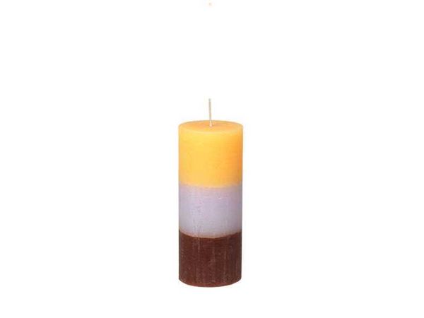 Produktbild: Broste copenhagen Blockkerze Rustik 'Rainbow' Peach Lavender