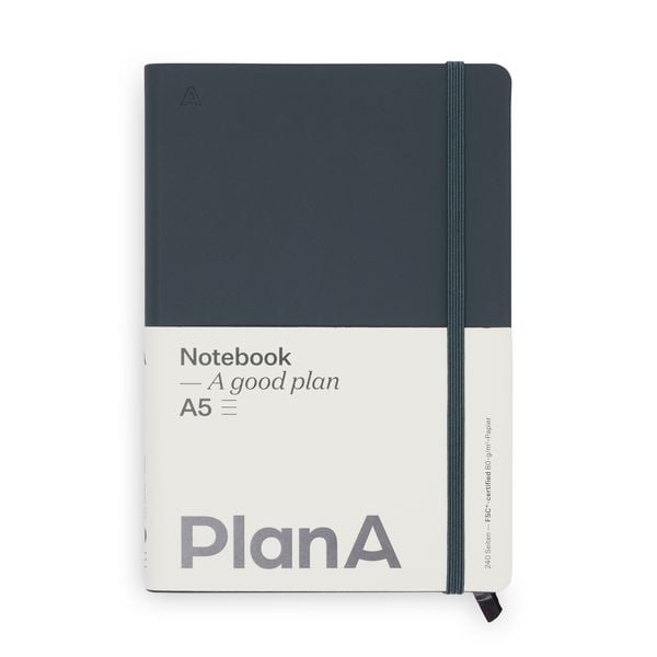 Produktbild: Notizbuch A5 Hardcover Cool Coal Liniert, 240 Seiten
