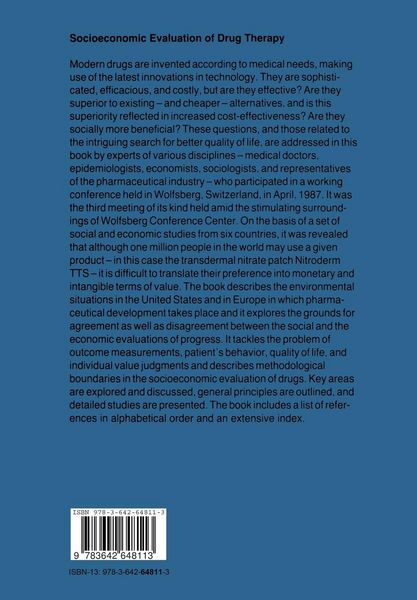 Produktbild: Socioeconomic Evaluation of Drug Therapy