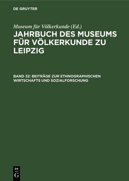 Produktbild: Beitr&auml;ge zur ethnographischen Wirtschafts und Sozialforschung