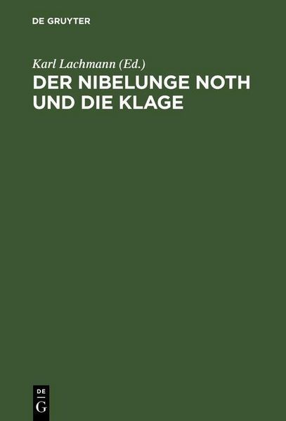 Produktbild: Der Nibelunge Noth und die Klage