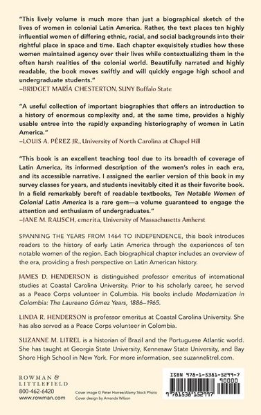 Produktbild: Ten Notable Women of Colonial Latin America