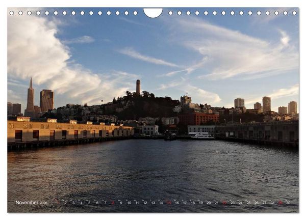 Produktbild: San Francisco Westk&uuml;ste USA (Wandkalender 2026 DIN A4 quer), CALVENDO Monatskalender