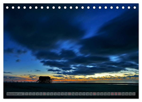 Produktbild: ST. PETER-ORDING PURistisch (Tischkalender 2026 DIN A5 quer), CALVENDO Monatskalender