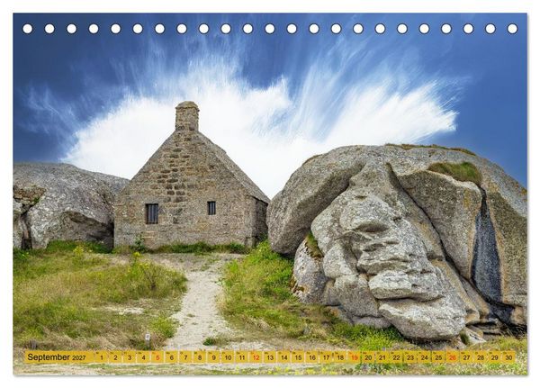 Produktbild: Bretagne, wild und sch&ouml;n (Tischkalender 2027 DIN A5 quer), CALVENDO Monatskalender