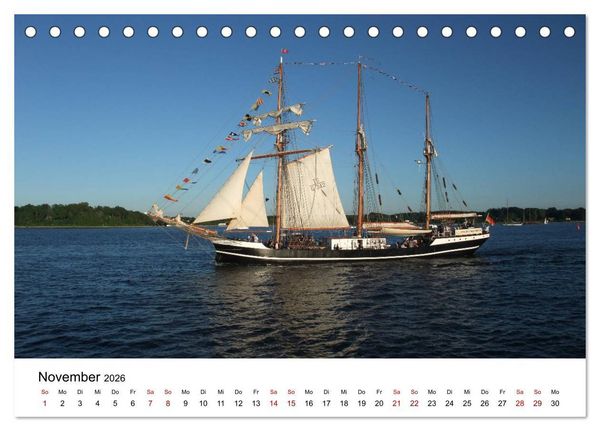 Produktbild: Impressionen von der Kieler F&ouml;rde (Tischkalender 2026 DIN A5 quer), CALVENDO Monatskalender