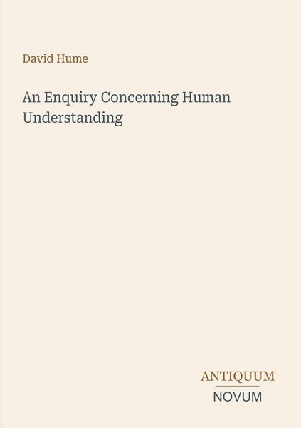 Produktbild: An Enquiry Concerning Human Understanding