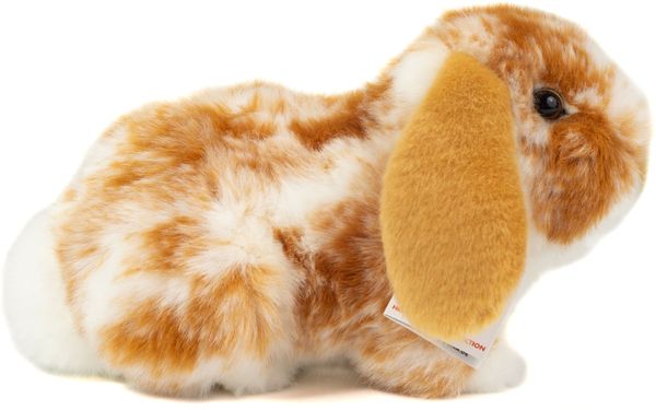 Produktbild: Teddy Hermann 93730 - Widderkaninchen hellbraun-wei&szlig; gescheckt, Hase-Pl&uuml;schtier, 23 cm