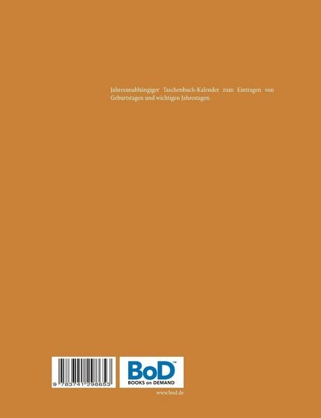 Produktbild: Immerw&auml;hrender Geburtstagskalender