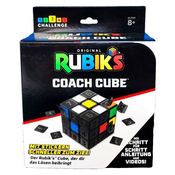 Rubik's Coach Cube, Lösen des 3x3 Zauberwürfels mit Aufklebern, Anleitung und Videos lernen Zappelspielzeug für Erwachse