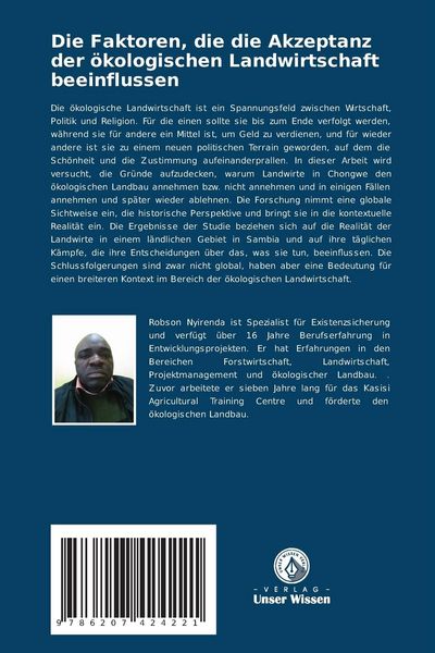 Produktbild: Die Faktoren, die die Akzeptanz der &ouml;kologischen Landwirtschaft beeinflussen