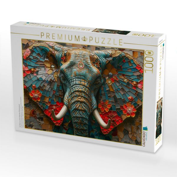 Produktbild: CALVENDO Puzzle Ein Motiv aus dem Kalender Elefantastisch | 1000 Teile Lege-Gr&ouml;&szlig;e 64x48cm Foto-Puzzle f&uuml;r gl&uuml;ckliche Stunden