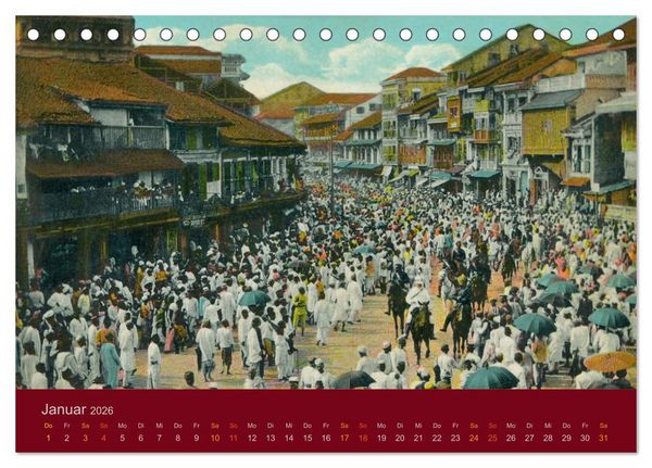 Produktbild: Altes Indien um 1900 (Tischkalender 2026 DIN A5 quer), CALVENDO Monatskalender