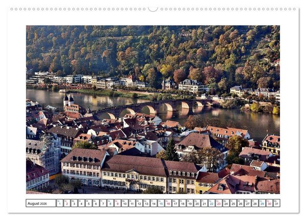 Produktbild: Heidelberg - Ansichtssache (Wandkalender 2026 DIN A2 quer), CALVENDO Monatskalender