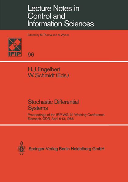 Produktbild: Stochastic Differential Systems