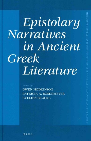 Produktbild: Epistolary Narratives in Ancient Greek Literature