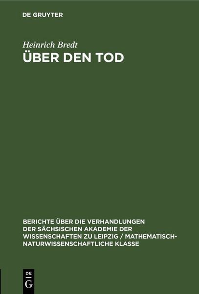 Produktbild: &Uuml;ber den Tod
