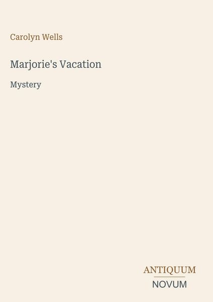 Produktbild: Marjorie's Vacation