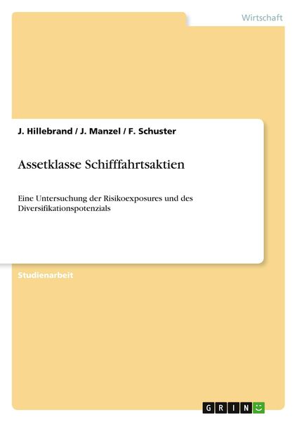 Produktbild: Assetklasse Schifffahrtsaktien