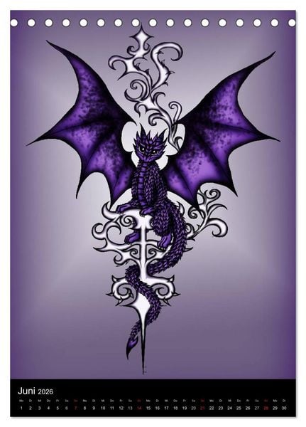 Produktbild: Drachen (Tischkalender 2026 DIN A5 hoch), CALVENDO Monatskalender