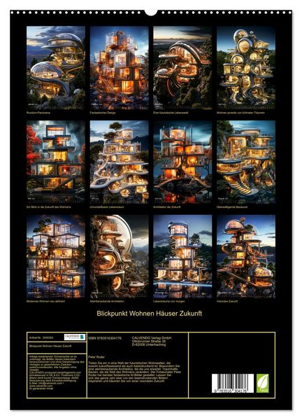 Produktbild: Blickpunkt Wohnen H&auml;user Zukunft (hochwertiger Premium Wandkalender 2026 DIN A2 hoch), Kunstdruck in Hochglanz